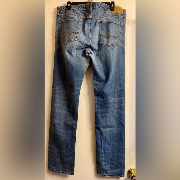 American Eagle Jeans Mens 36x34 Blue Skinny Medium Wash Denim - Picture 2 of 9